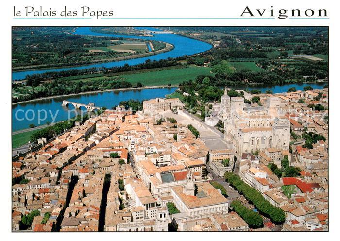Avignon Vaucluse Palais des Papes vue aérienne