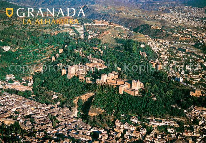 Granada Andalucia La Alhambra vista aérea