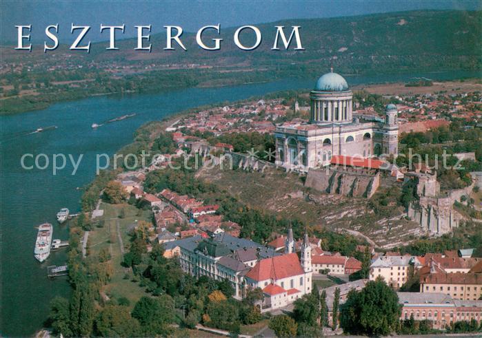 Esztergom Varhegy Burgberg Fliegeraufnahme