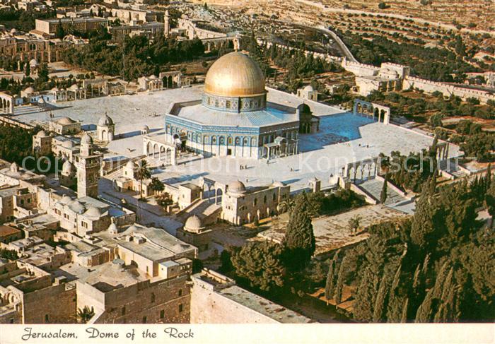 Jerusalem Yerushalayim Dome of the Rock Felsendom Fliegeraufnahme