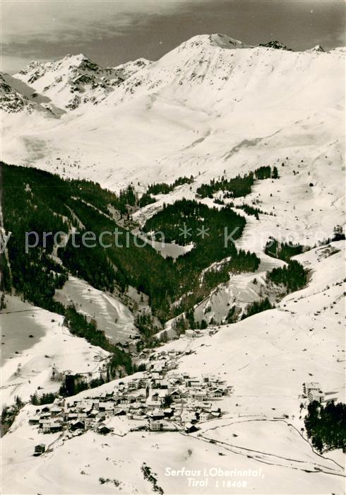 Serfaus Tirol Oberinntal Wintersportplatz Alpen Fliegeraufnahme