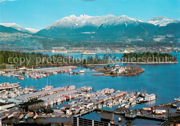 Vancouver British Columbia Coal Harbour part of Stanley Park Burrard Inlet North