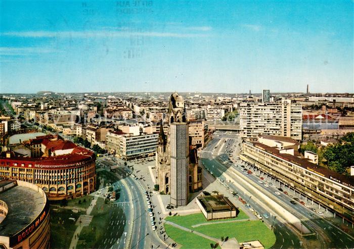 BERLIN  CITY Blick vom Europa Center auf die Kaiser Wilhelm Gedaechtniskirche