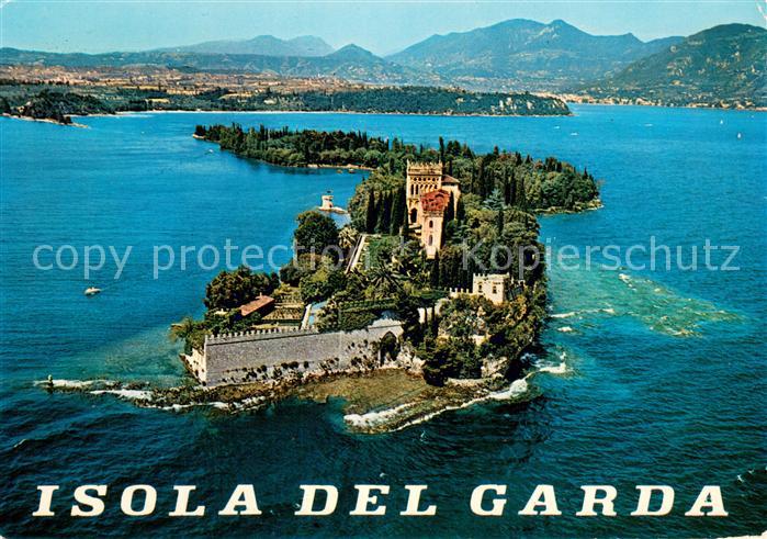 Lago di Garda Isola del Garda Villa Borghese veduta aerea