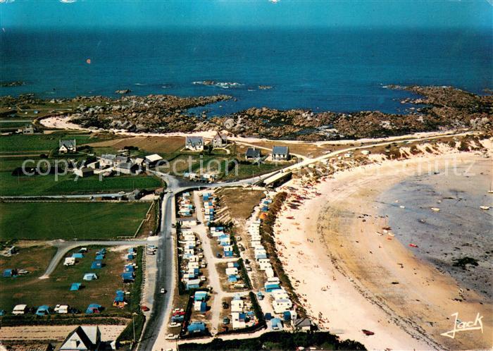Brignogan 29 La plage des Crapauds vue aérienne