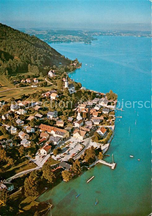 Attersee Bade- und Erholungsort am Attersee Fliegeraufnahme