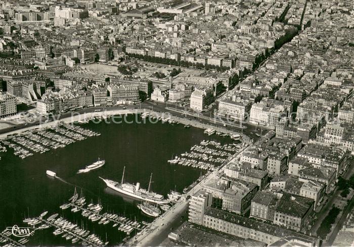 Marseille Bouches-du-Rhone Vieux port Quai des Belges la CaneBiere et la ville v