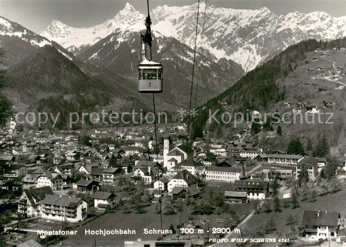 Schruns Vorarlberg Montafoner Hochjochbahn Bergbahn Alpenpanorama