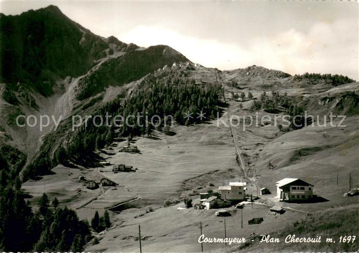 Plan Checrouit Wintersportplatz Italienische Alpen im Sommer