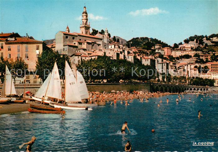 Menton 06 La vieille ville et la plage Côte d Azur