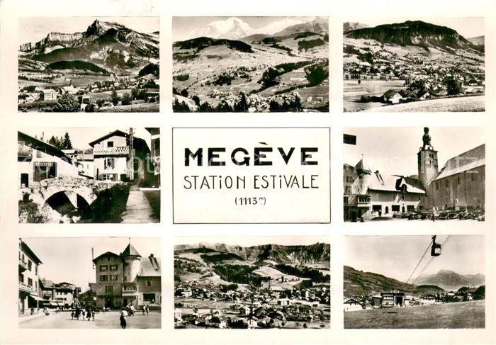 Megeve Vues d ensemble de la stataion estivale Alpes