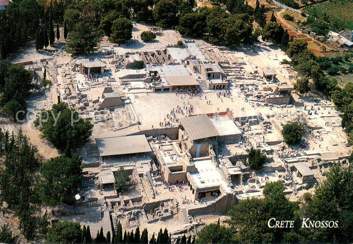 Knossos Cnosse Kreta Ruinen antike Staette Fliegeraufnahme
