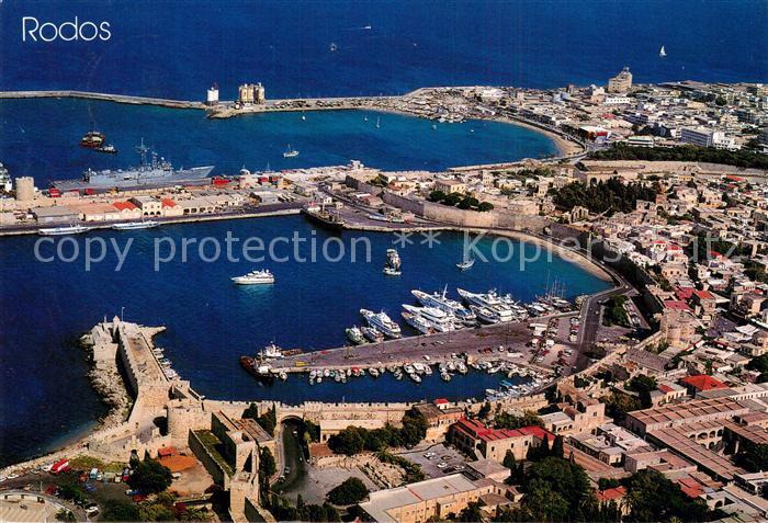 Rodos Hafen Fliegeraufnahme