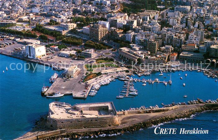 Heraklion Iraklio Hafen Fliegeraufnahme