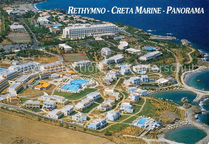 Rethymno Kreta Marine Ferienanlagen Fliegeraufnahme