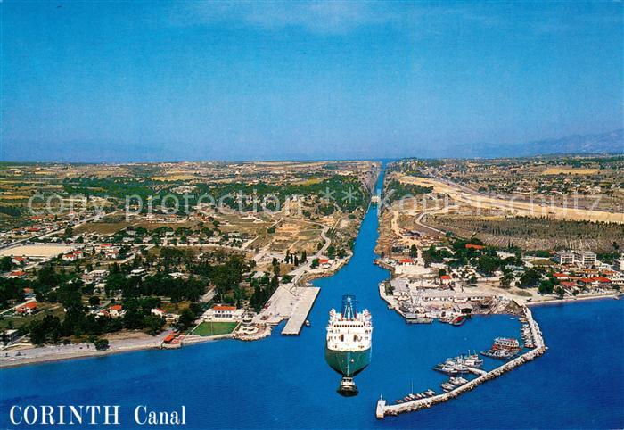 Corinth Korinthia Kanal Fliegeraufnahme