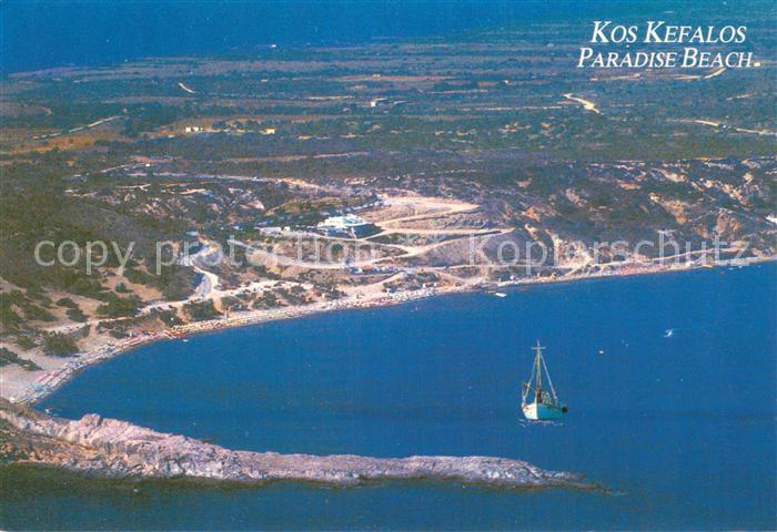 Kefalos Paradise Beach Fliegeraufnahme