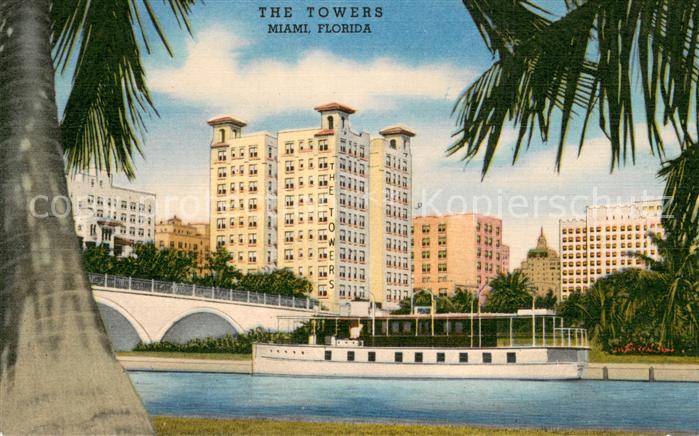 Miami Florida The Towers Hotel and Miami River