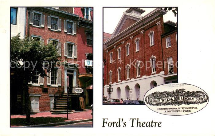 Washington DC Fords Theatre and the House where Lincoln died