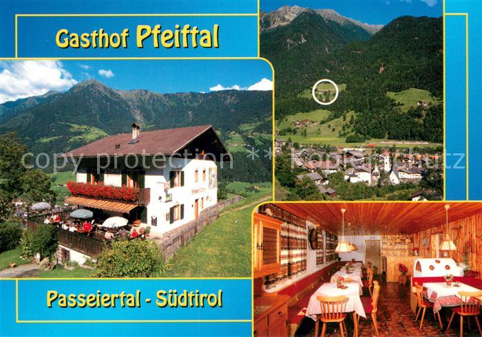 St Martin Passeier Gasthof Pfeiftal Gaststube Panorama