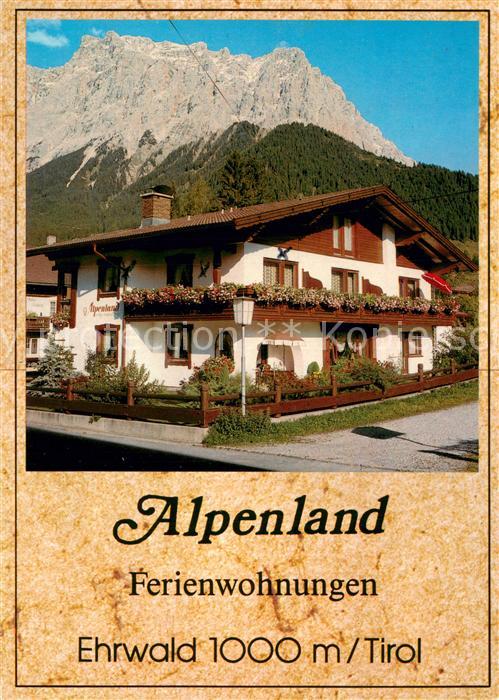 Ehrwald Tirol Alpenland Ferienwohnungen