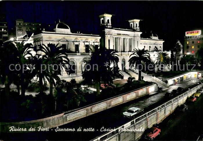 Sanremo di notte Casino Municipale