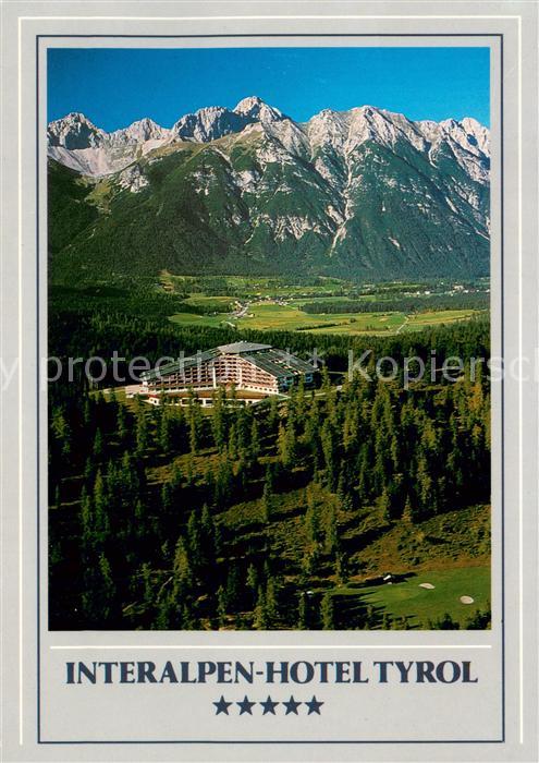 Telfs Tirol Golfplatz Seefeld mit Leutasch und Wettergebirge