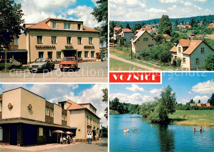 Voznice Hotel Jednota Pohled na obec Koupaliste
