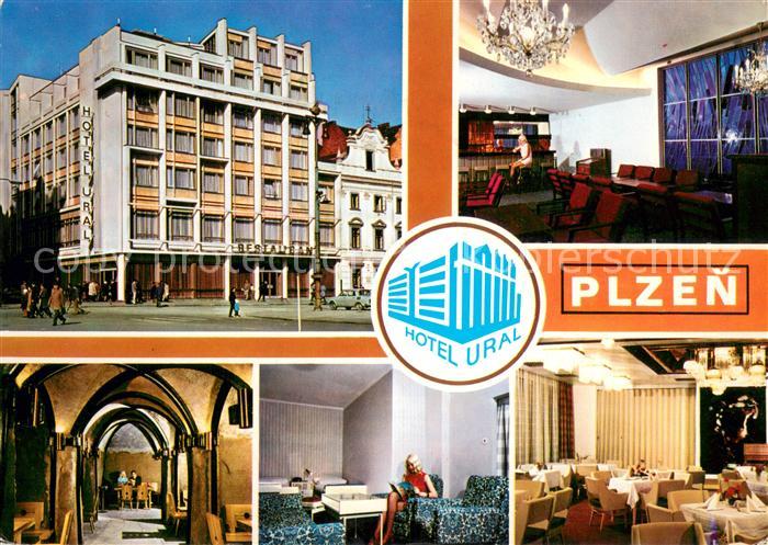 Plzen Pilsen Hotel Ural Bar Gastraeume