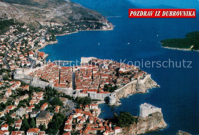 Dubrovnik Ragusa Fliegeraufnahme