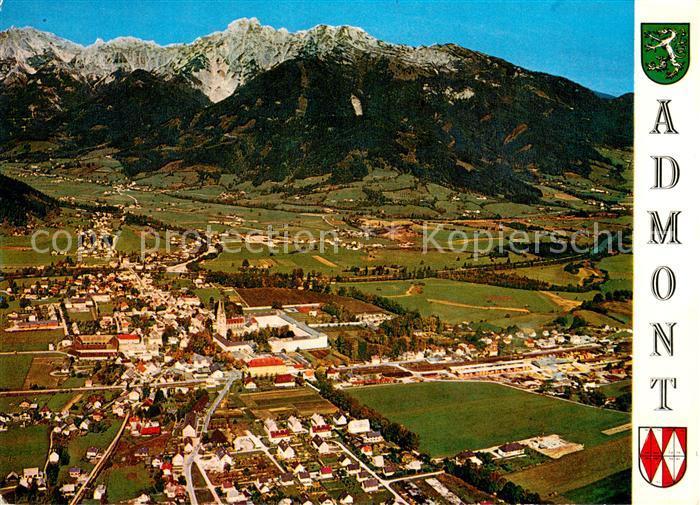 Admont Steiermark Fliegeraufnahme mit Haller Mauern