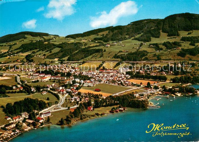 Mondsee Salzkammergut Fliegeraufnahme