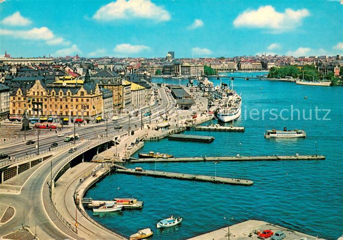 Stockholm Blick auf die Skeppsbro