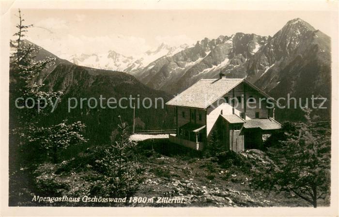Zillertal Tirol Alpengasthaus Gschösswand
