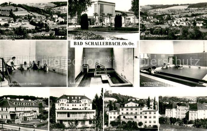 Bad Schallerbach Panorama Kurhaus Unterwasser Gymnastik Kabine Kurheim der Anges