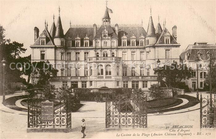 Arcachon 33 Le Casino de la Plage Ancien Chateau Deganne