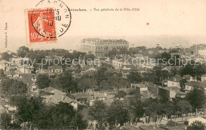Arcachon 33 Vue generale de la Ville d Ete