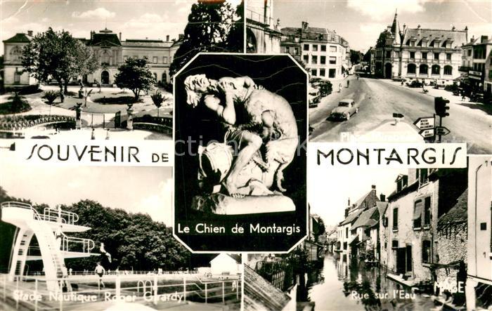 Montargis Loiret Hotel de Ville Stade Nautique Roger Girardy Rue sur l’Eau Le Ch