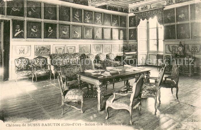 Bussy-Rabutin Chateau de Bussy Rabutin Salon des Hommes de Guerre