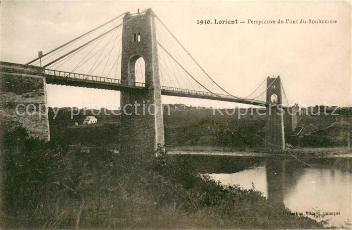 Lorient Morbihan Bretagne Perspective du Pont du Bonhomme