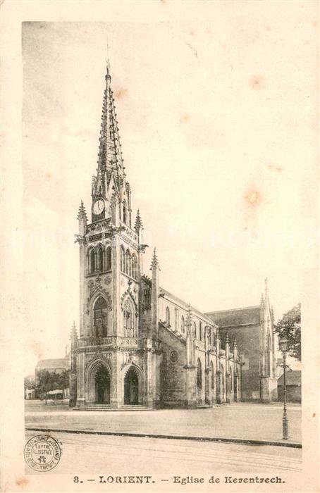 Lorient Morbihan Bretagne Eglise de Kerentrech