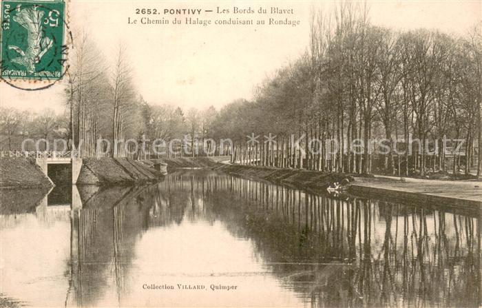 Pontivy Les Bords du Blavet Le Chemin du Halae conduisant au Rondage