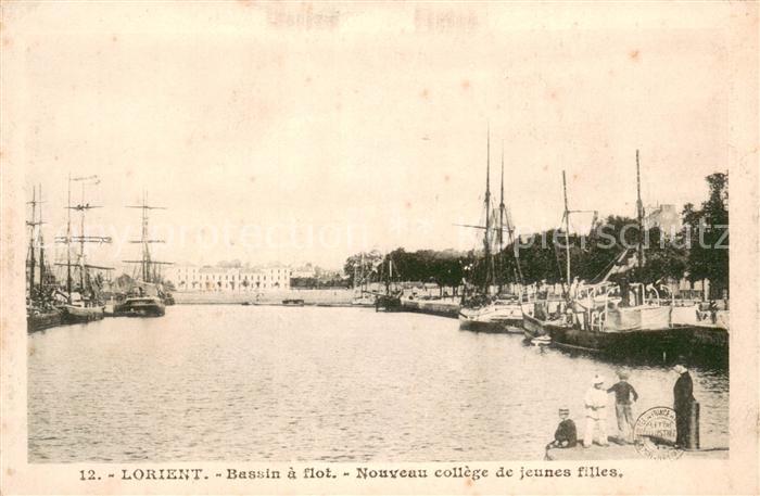 Lorient Morbihan Bretagne Bassin a flot Nouveau college de jeunes filles