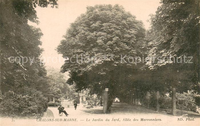 Chalons-sur-Marne Le Jardin du Jard Allee des Marroniers