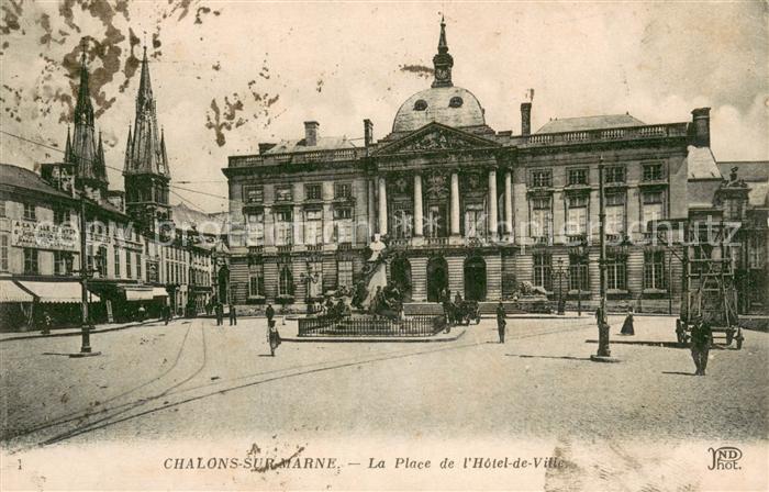 Chalons-sur-Marne La Place de l’Hotel de Ville