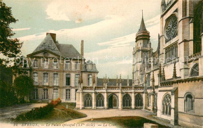 Evreux Le Palais episcopal La Cour