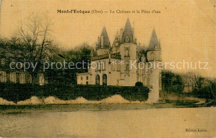 Mont-l Eveque Le Chateau et la Piece d eau