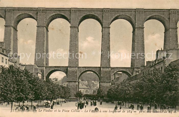 Morlaix Le Viaduc et la Place Cornic