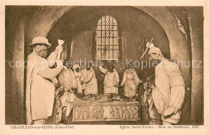 Chatillon-sur-Seine Eglise Saint Vorles Mise au tombeau 1527