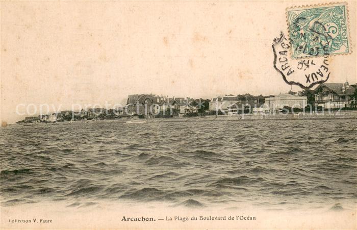 Arcachon 33 La Plage du Boulevard de l'Ocean